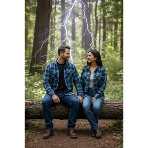 DIXXON x Metallica Collab Ride The Lightning Plaid Long Sleeve Shirt